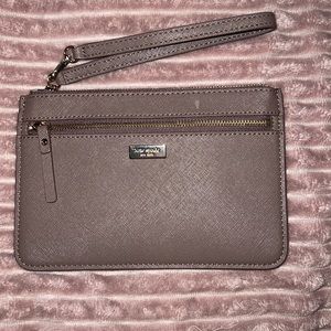 Kate Spade Taupe wristlet